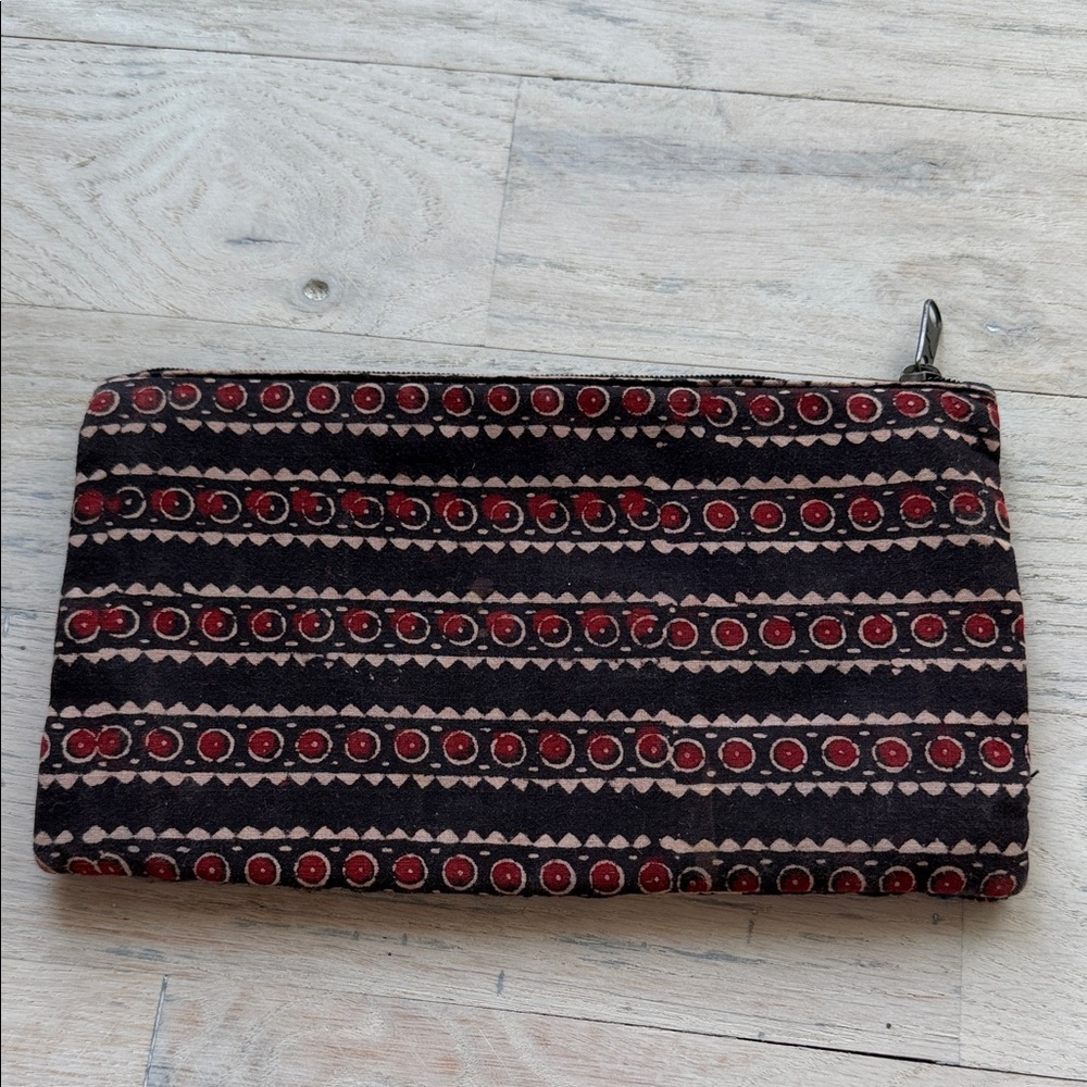Boho Patchwork Zip Clutch - Multicolor - image 2